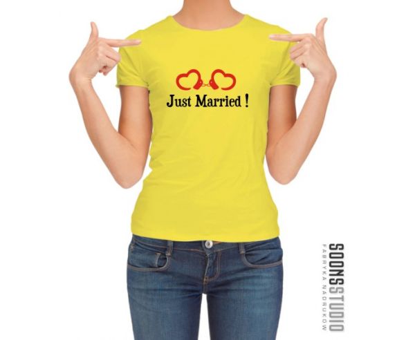 Koszulka męska KOSZULKA JUST MARRIED !