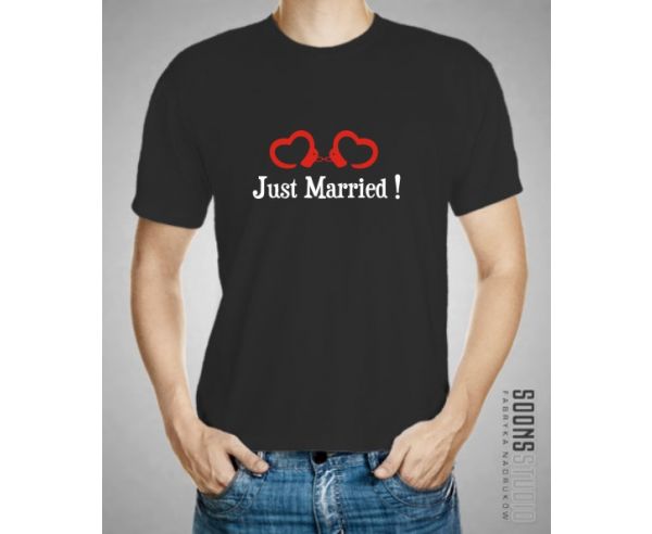 Koszulka męska KOSZULKA JUST MARRIED