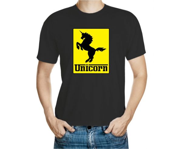 koszulka z nadrukiem unicorn ferrari