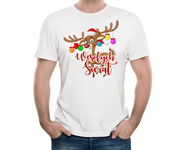 koszulka prezent na święta renifer
